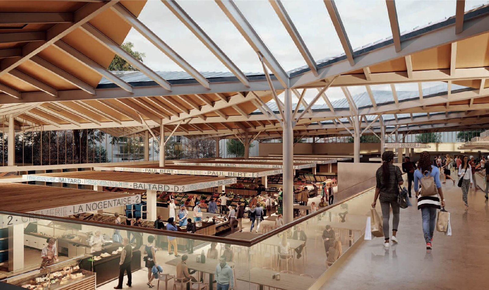 Construction d’un grand marché moderne